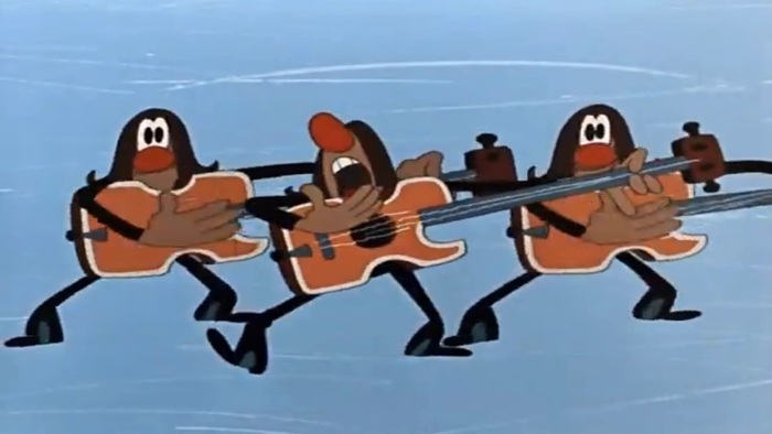 Когда Sex Pistols и прочие Ramones еще пешком под стол ходили, на «Союзмультфильме» уже умели в панк-рок, 1968.