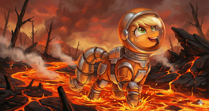 Разверзлась земля и море огня - но фермеру пофиг,она ж как броня