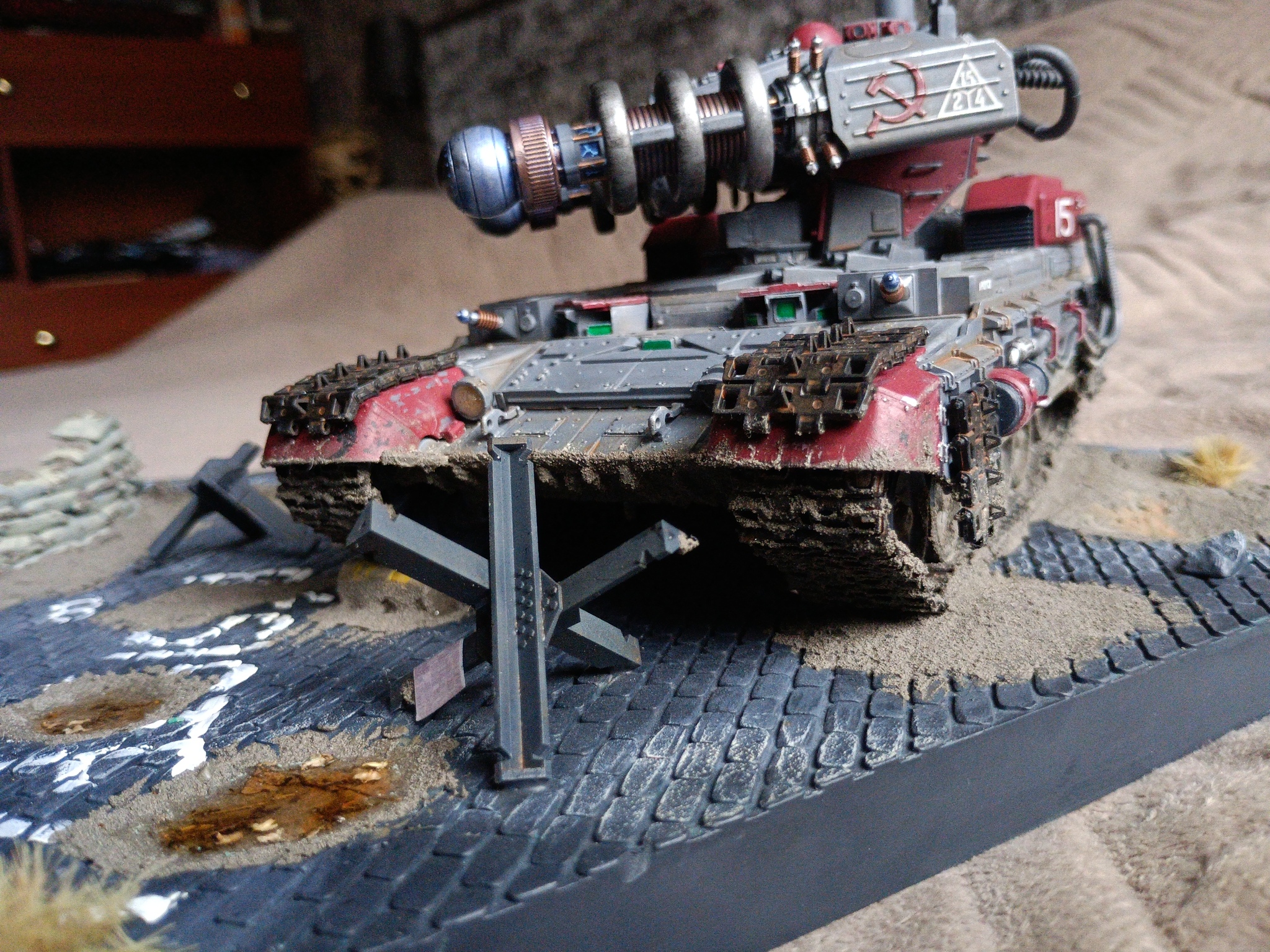 The electricians have arrived. (Photoshoot) - My, Longpost, Diorama, Red alert 2, Tanks, Tesla, Stand modeling