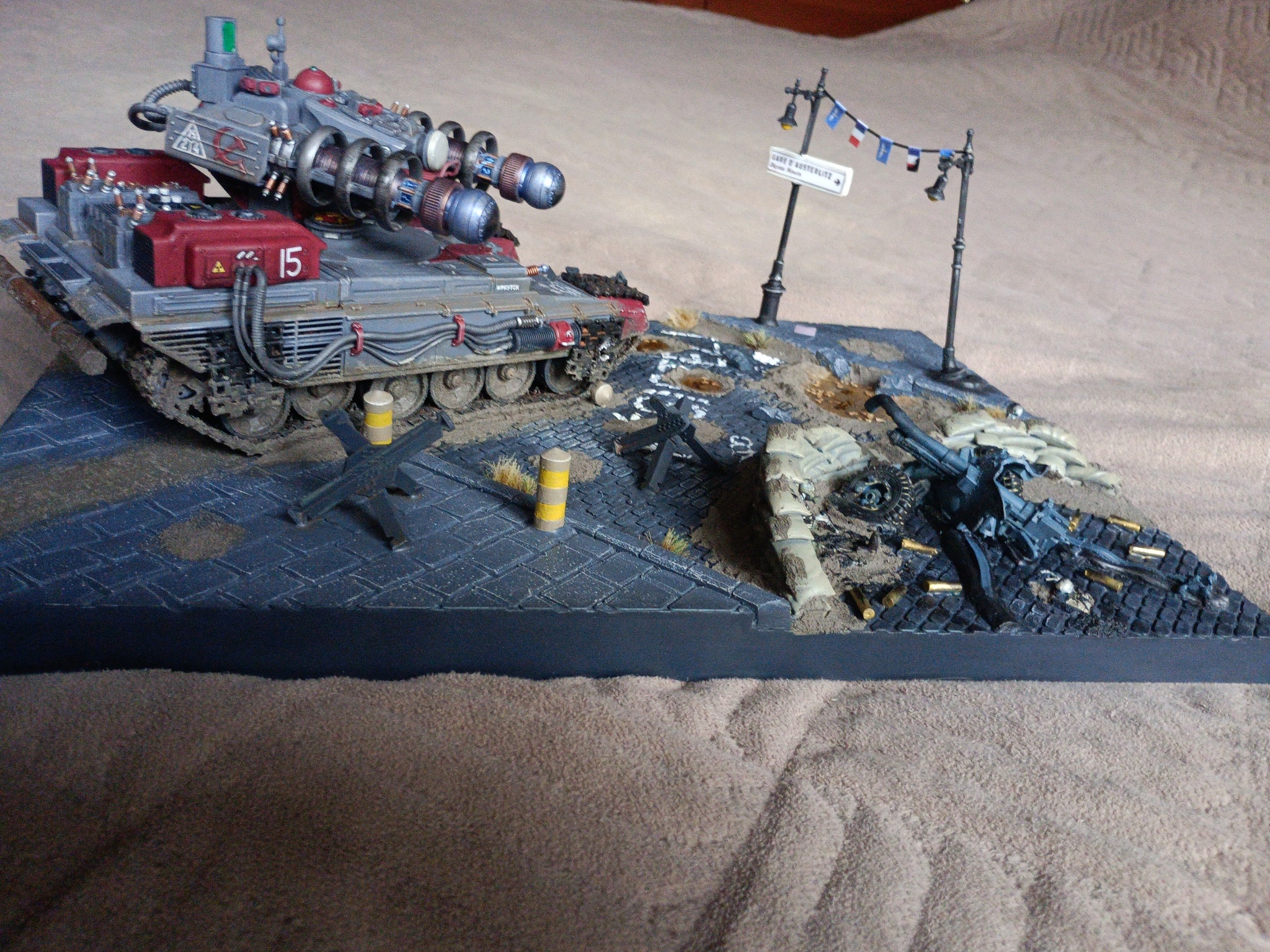 The electricians have arrived. (Photoshoot) - My, Longpost, Diorama, Red alert 2, Tanks, Tesla, Stand modeling