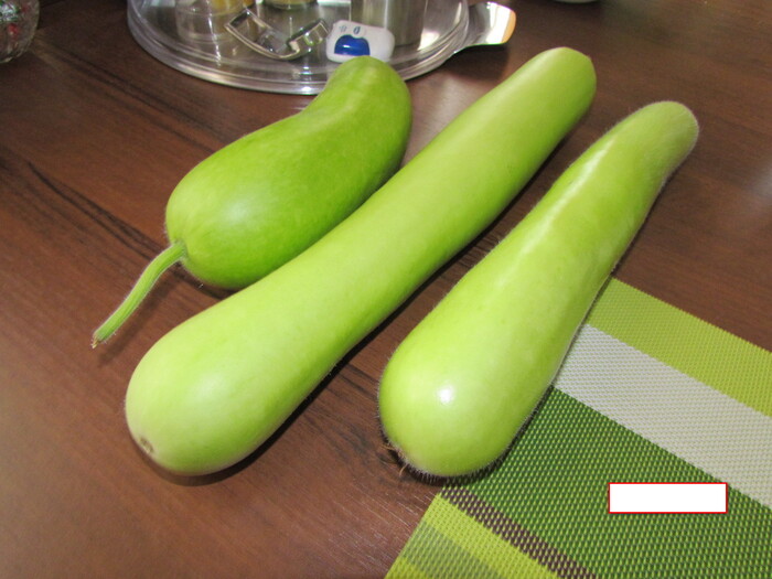 Снял только три плода ,натирали на тёрке и делали оладушки.Вкуснее чем кабачёк.