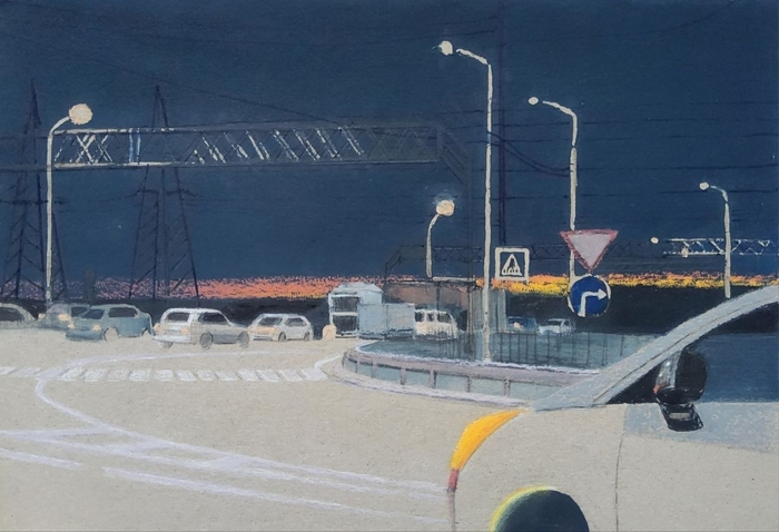 На парковке ... Красивейший закат