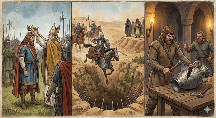 Рождение Франции, "Дырявая яма" для персов и Разрубленная ваза: Дикие 481–490 годы