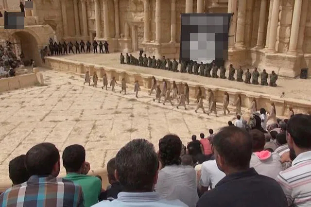 Казнь сирийских солдат в Пальмире, июль 2015 года