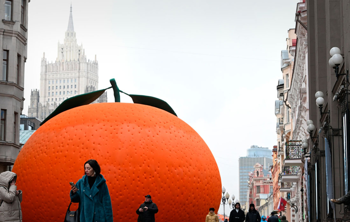 Арт-павильон "Мандарин" на Старом Арбате в Москве//Фото: Максим Блинов/РИА Новости