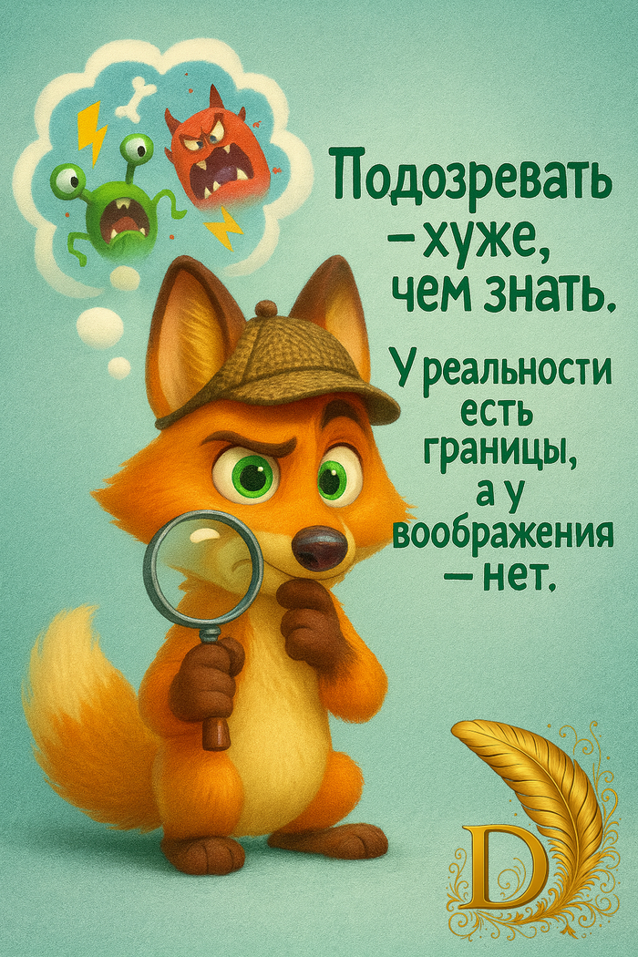 Иногда страшнее не то, что есть, а то, что мы себе придумываем