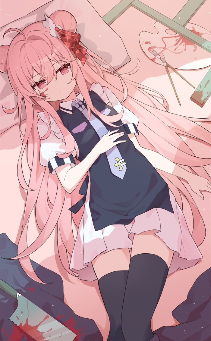 Художница, пишущая кровью