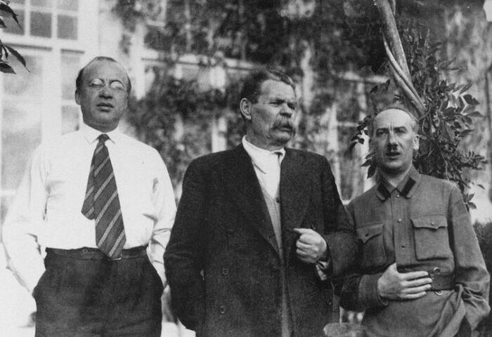 Петр Крючков, Максим Горький, Генрих Ягода.