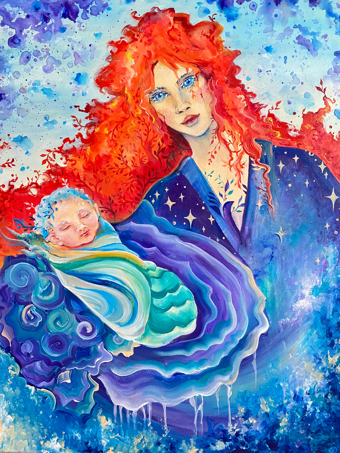 Холст (размер 100*80) акрил 2025г.