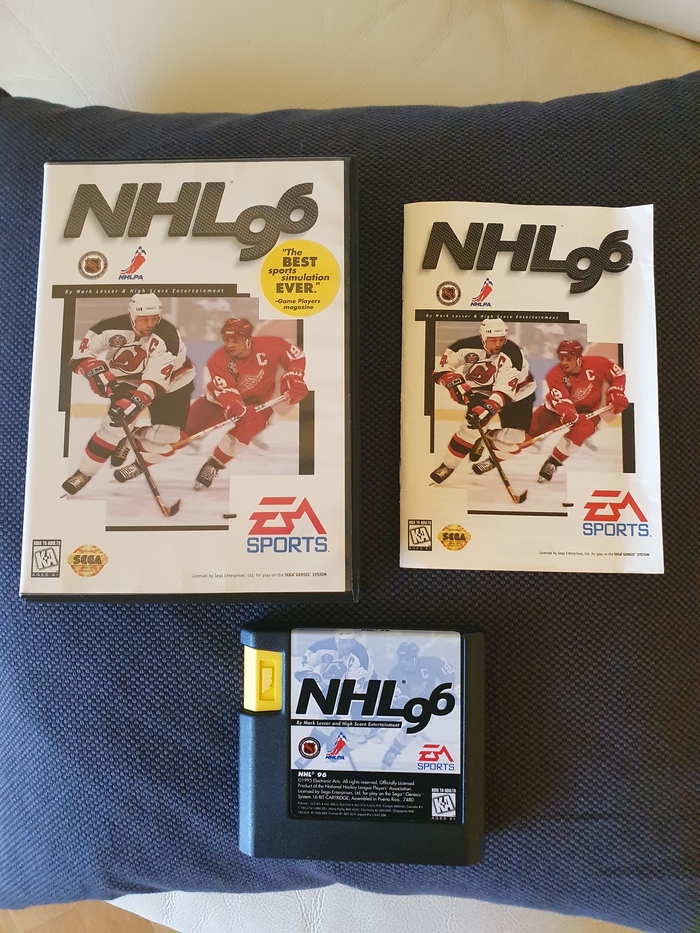 NHL 96 лицензионный картридж на Sega