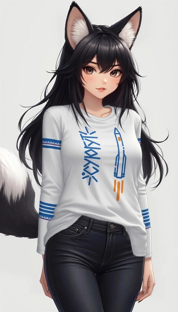 Черная сургутская лисица