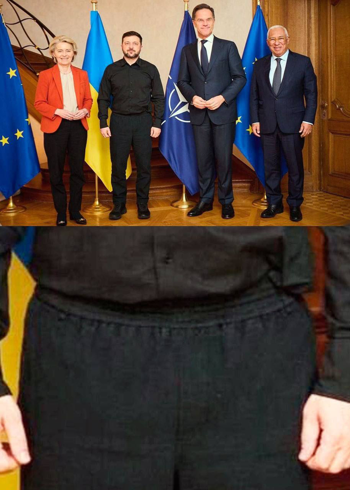 На зе-ле-хо-дах... И в тренировочных штанах