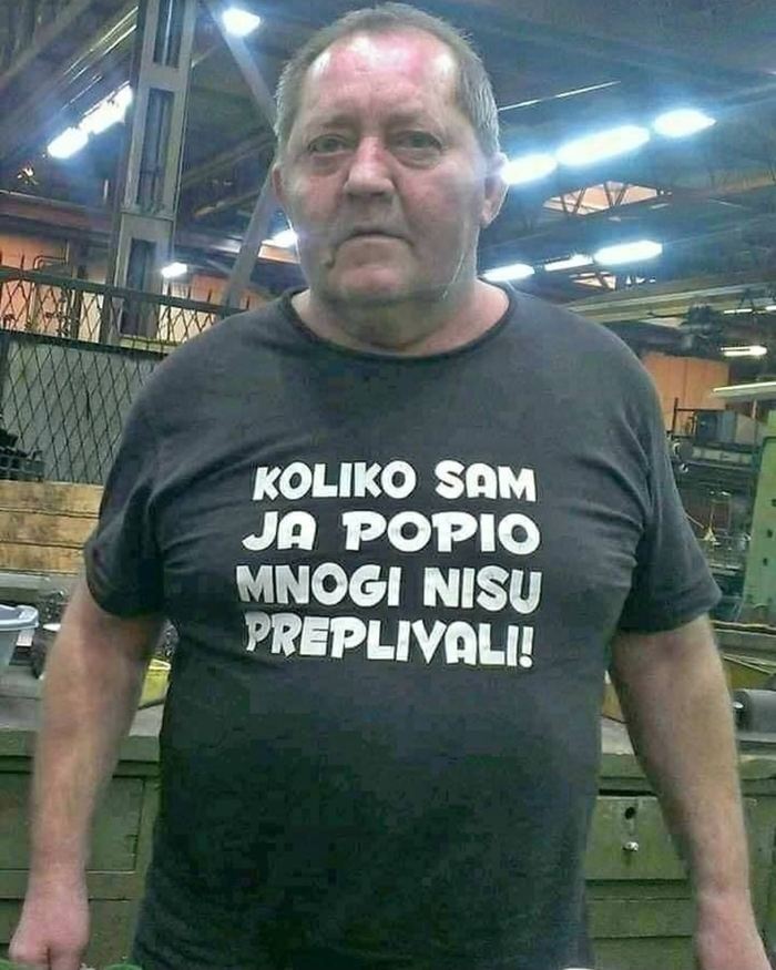 Перевод: Сколько я выпил, столько многие не проплыли.