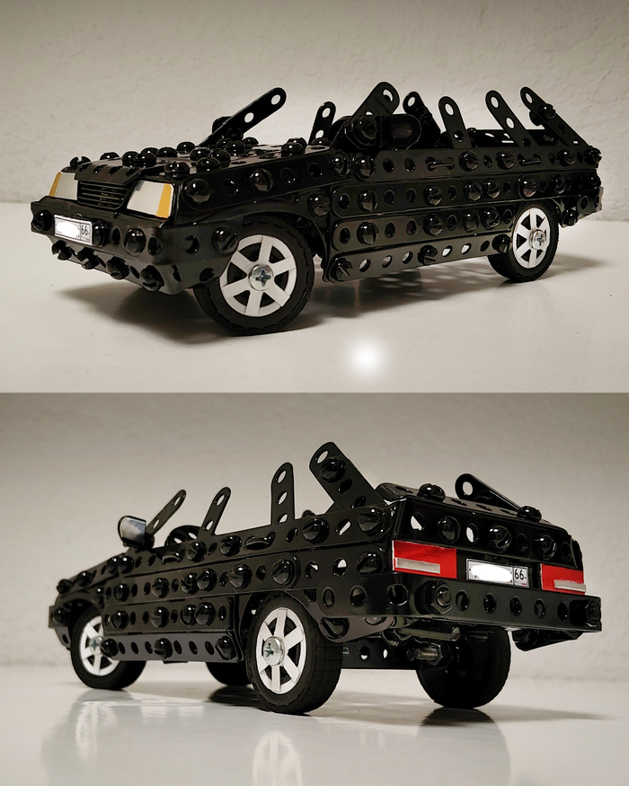 ВАЗ-2109 из металлического конструктора в процессе