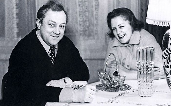 Владислав Стржельчик с любимой женой Людмилой Шуваловой