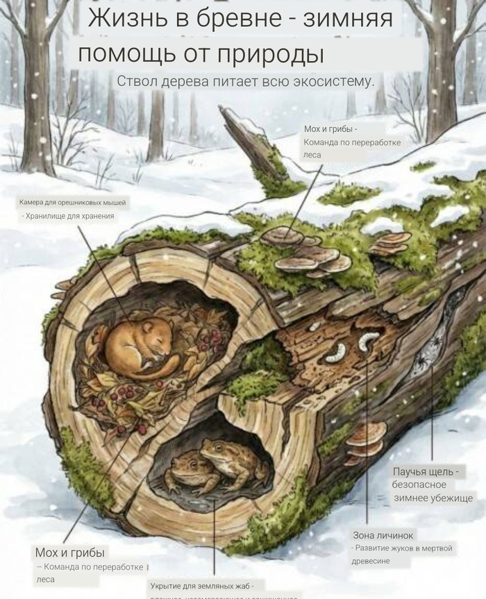 Жизнь в бревне