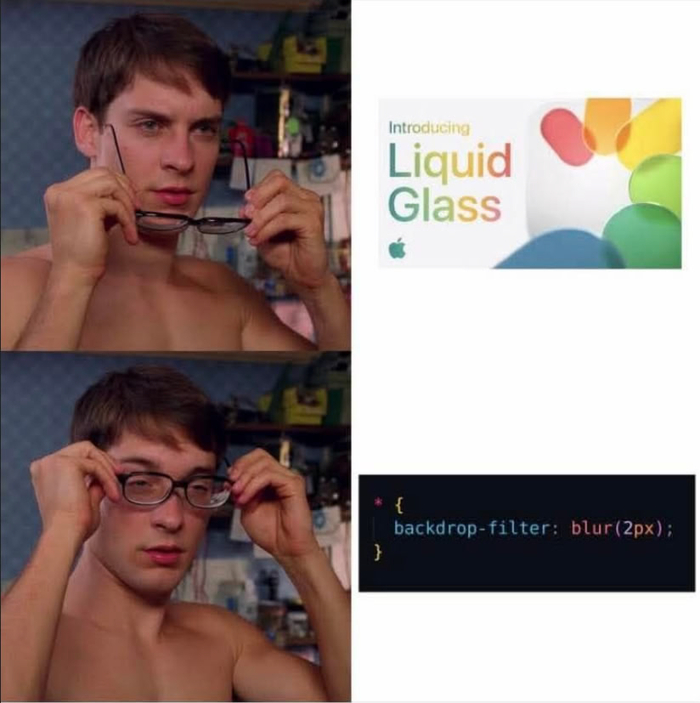 Liquid Glass на CSS