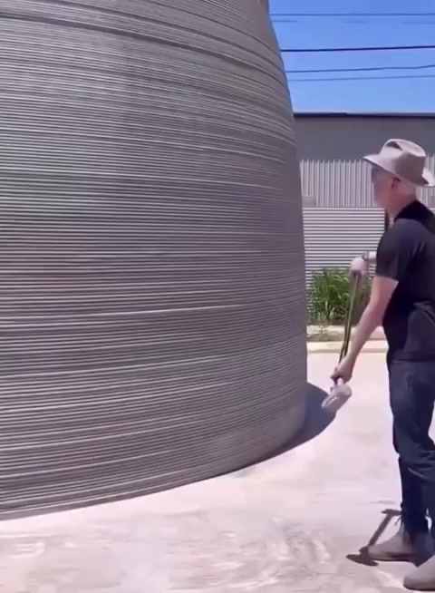 Напечатанный на 3D-принтере дом: прочнее, чем кажется! - Короткие видео, Вертикальное видео, Со звуком, Строительство, 3D, Принтер, Дом, Прочность, Строительство дома, Видео, Тестирование, Жилье