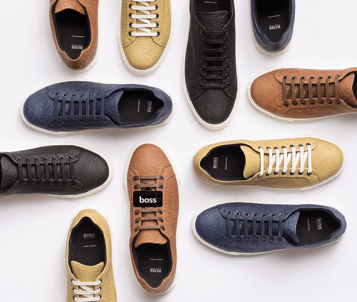 Кроссовки из ананасовых листьев бренда Hugo Boss. Фото с сайта <!--noindex--><a href="https://pikabu.ru/story/pryadilnyie_ananas_13513747?u=http%3A%2F%2Fhugoboss.com&t=hugoboss.com&h=6b30474b65c046ea23062b739791b3370545ac85" title="http://hugoboss.com" target="_blank" rel="nofollow noopener">hugoboss.com</a><!--/noindex-->.