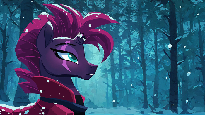 Вишенка на снегу