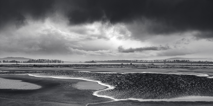 За минуту до снегопада