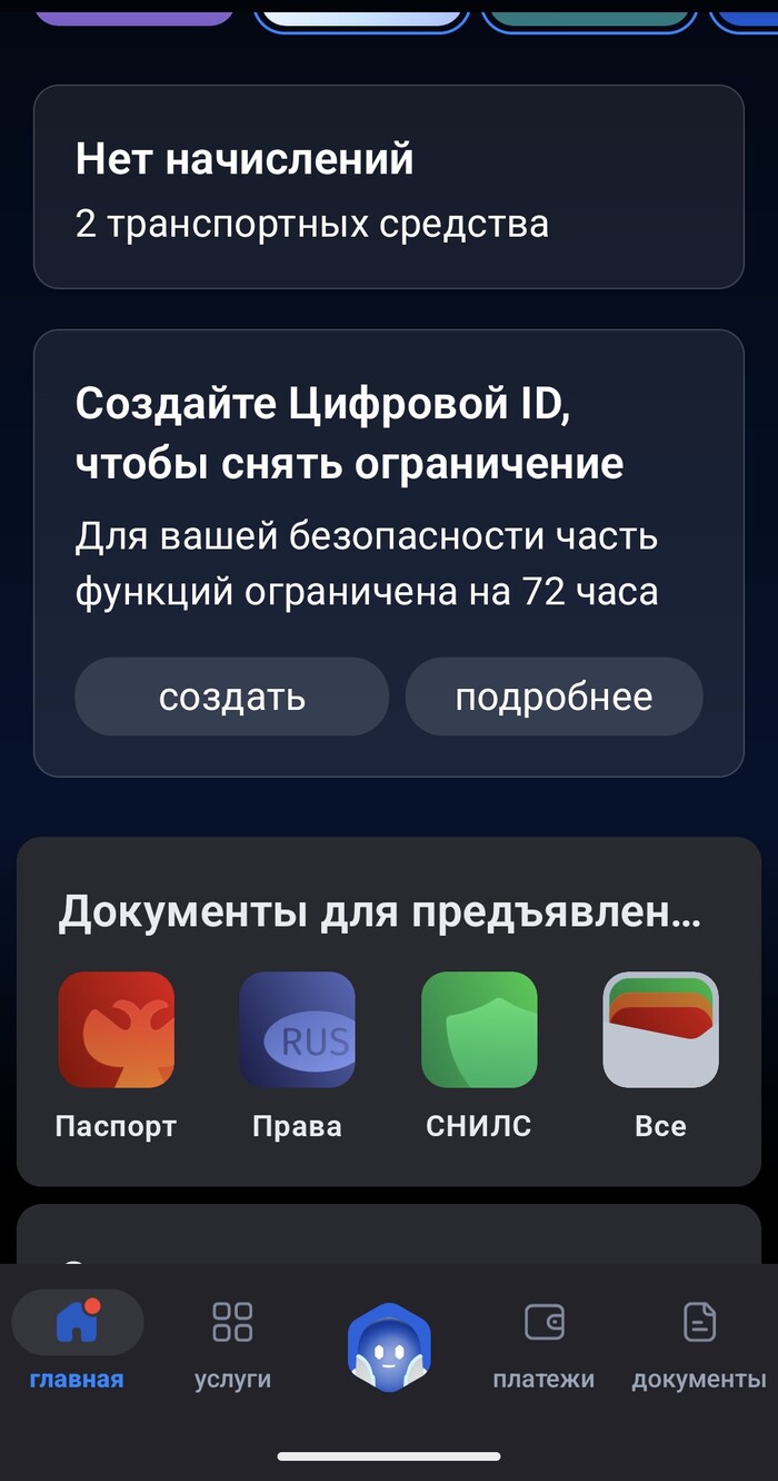 Блокировка госуслуг на 72 часа. У всех так?