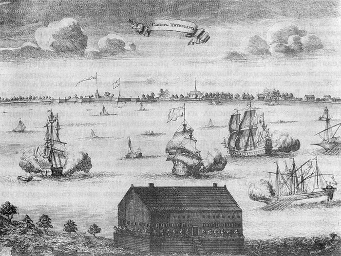 "Санкт-Петербург в 1704 году". Питер Пикарт. 1704 год