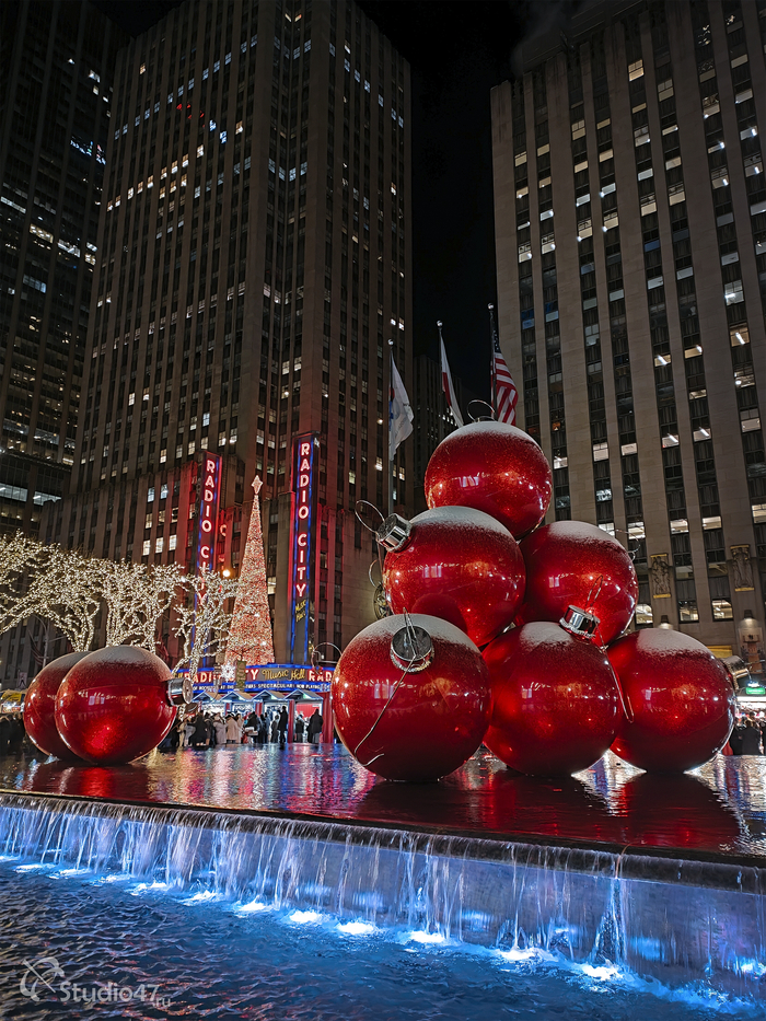 Giant Red Ornaments