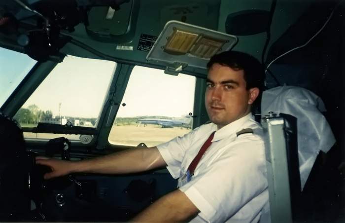 Автор. 2003 год. Кабина Ту-154Б-2 85395 авиакомпании "Сибавиатранс"