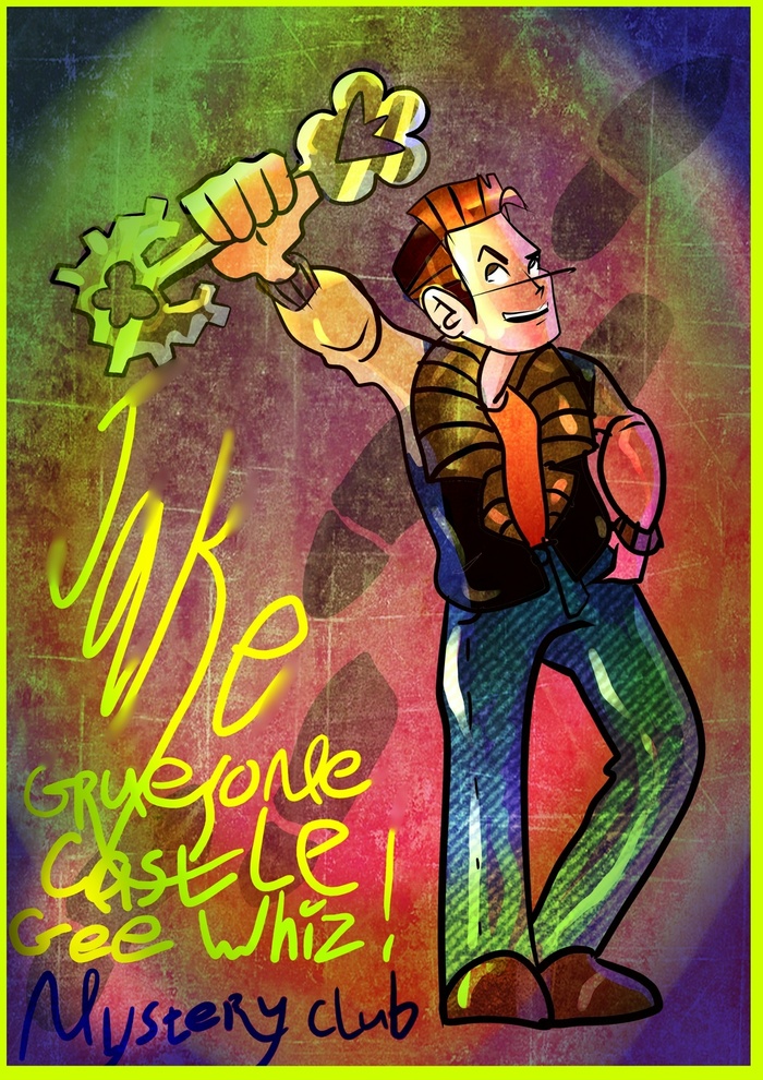 Комикс создан на основе невыпусщенной игры 1997 года "Gruesome Castle: Gee Whiz! Mystery Club".