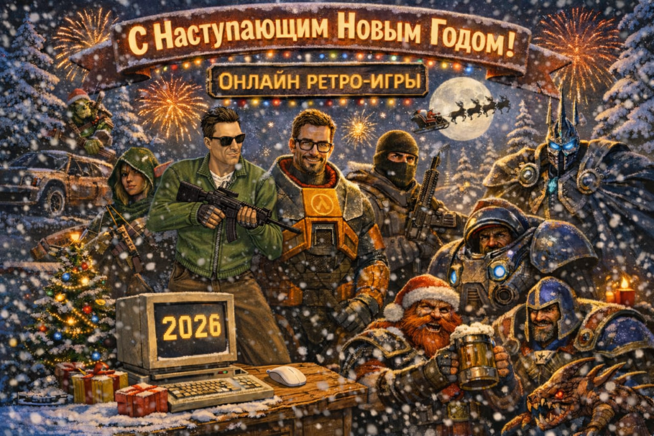 We're summing up the Online Retro Games community's year-end results. - Series Oldfag, My, Computer games, Video game, Retro Games, Old school, Multiplayer, New Year, Remembering old games, Online Games, Shooter, Command & Conquer Generals, Red alert 2, Counter-strike