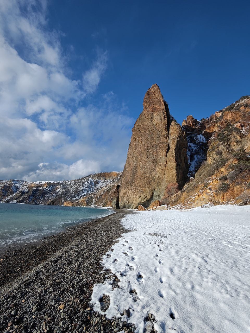 Snowy New Year's Fiolent - Crimea, Sevastopol, Cape Fiolent, Snow