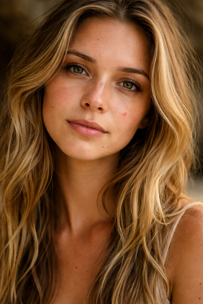 Берем такое изображение с небольшими прыщиками на лице.