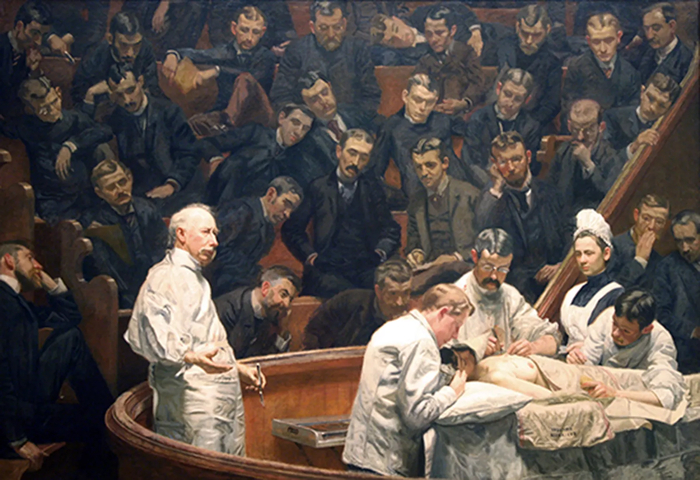 Thomas Eakins: "The Agnew Clinic" at the University of Pennsylvania 1889. 