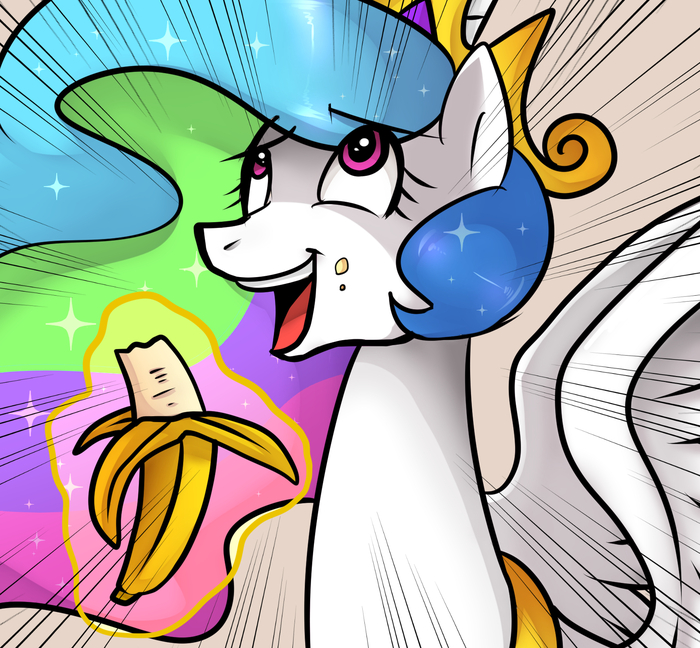 Селестия и банан