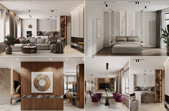 Дизайн проект квартиры в Санкт-Петербурге от студии Imetra