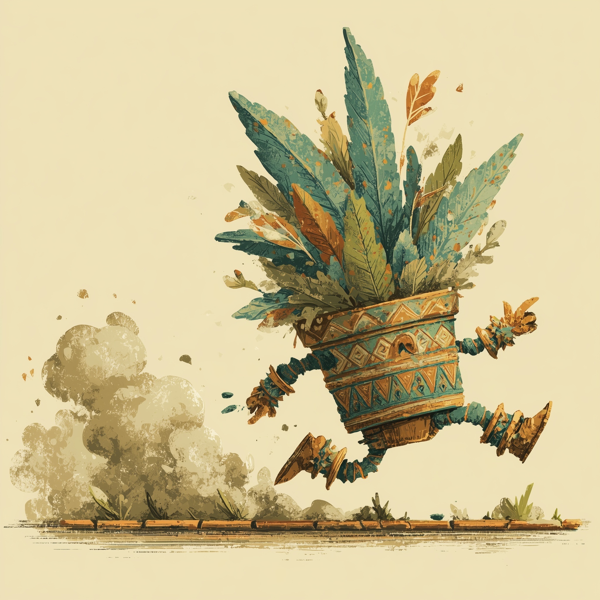 Plant shoot - My, Humor, Neural network art, Wordplay, Strange humor, Neural Networks, The escape, Plants, Pun, Midjourney, Images, Longpost