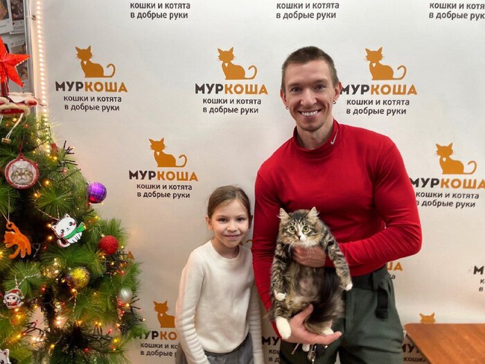 Котёнок-девочка Чебурашечка уехала из приюта домой 10 января 2026 года.