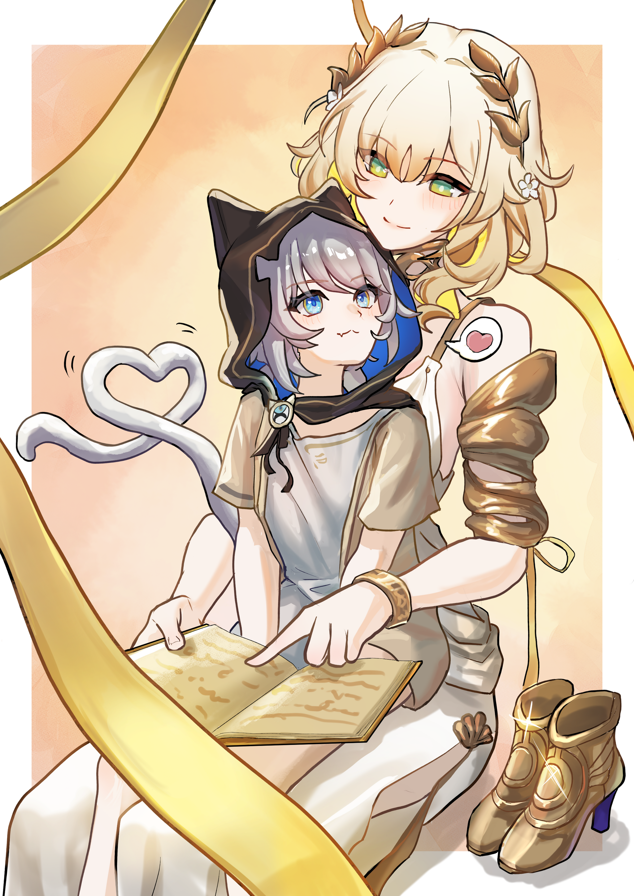 Weaver, I can't read - Anime, Anime art, Aglaea (Honkai: Star Rail), Cipher (Honkai: Star Rail), Honkai: Star Rail