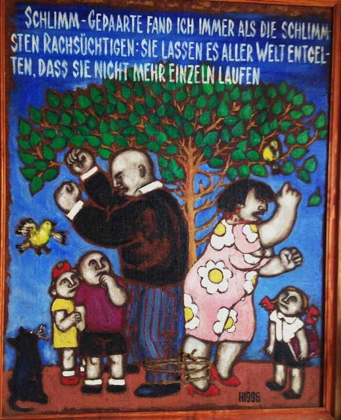 The badly paired found I ever the most revengeful: they make every one suffer for it that they no longer run singly. Thus spake Zarathustra, Nietzsche and Lena Hades.