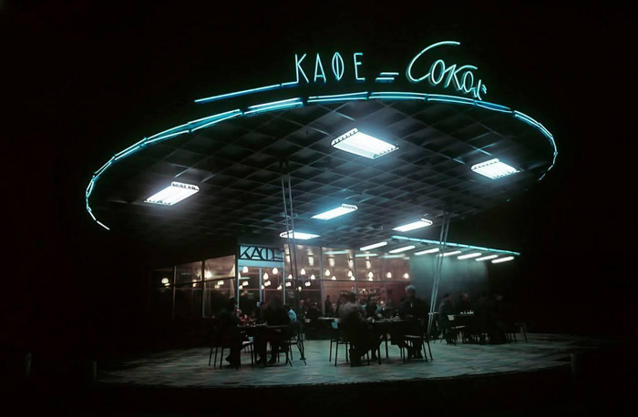Кафе «Сокол» в Москве на Ленинградском проспекте (1965 год)