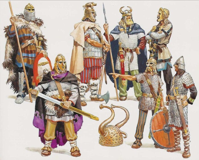 Бургунды, Свевы, Аллеманы, Англосаксы