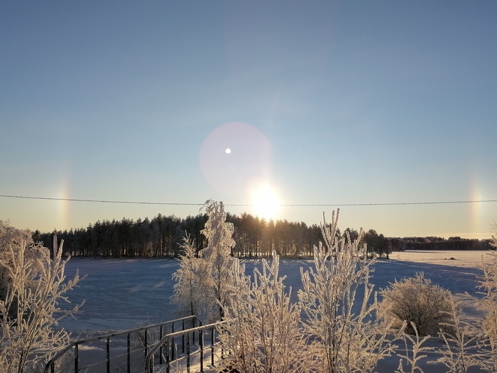 Гало в зимний день