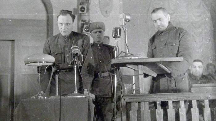 Допрос капитана Оскара Валлизера, бывшего ортскоменданта (местного коменданта) Бородянской межрайонной комендатуры Киевской области