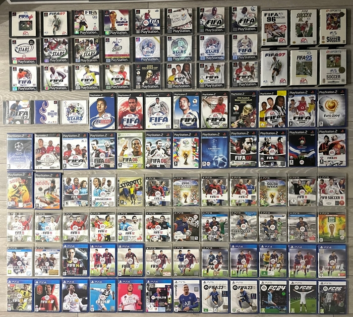 Собираю всю франшизу по FIFA (на физ носителях)