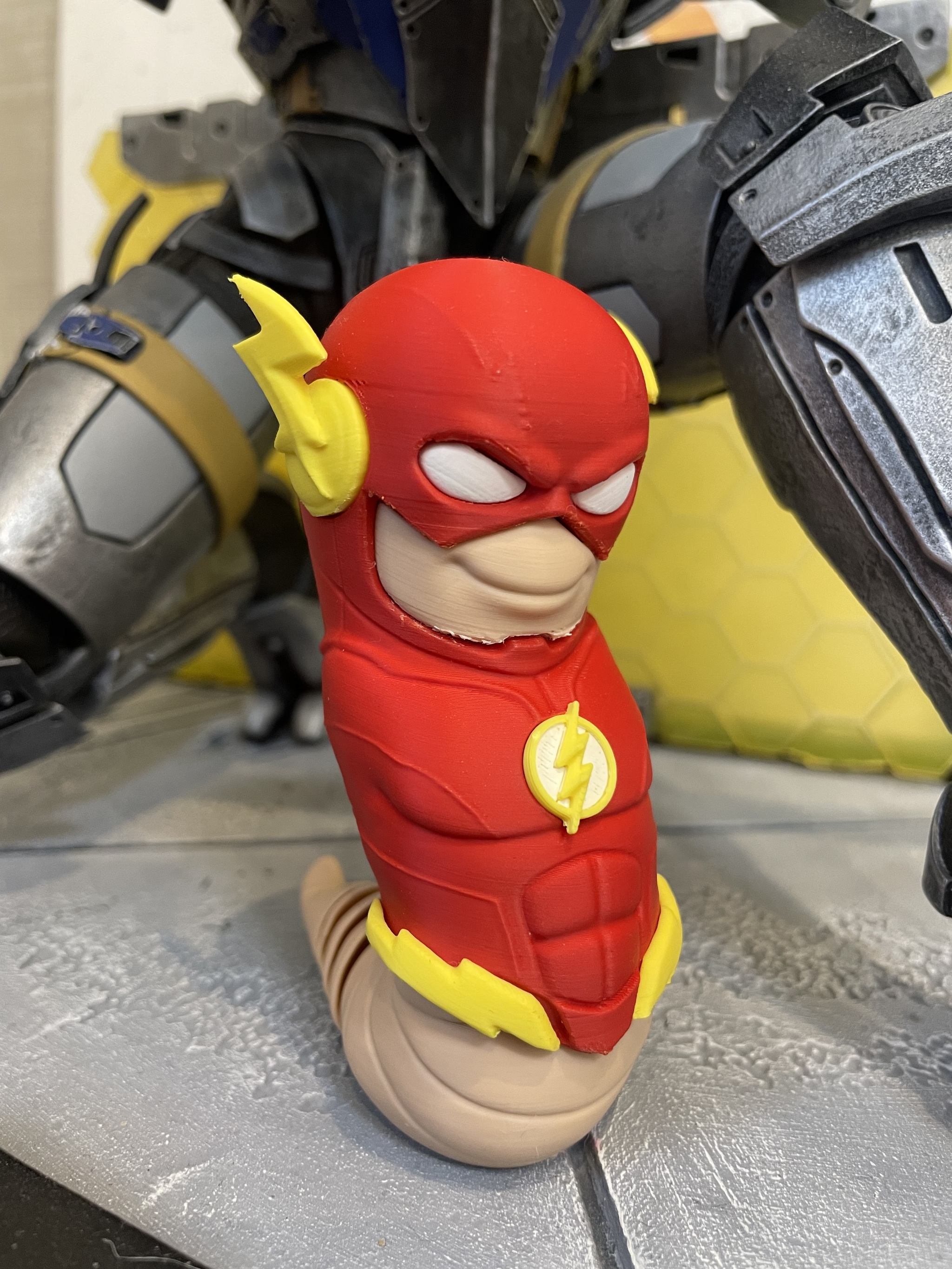 Commander Worm - My, 3D печать, 3D printer, 3D modeling, Painting miniatures, Vertical video, Mass effect, Shepard, Worm, Worms, Toys, Video, Short videos, Longpost