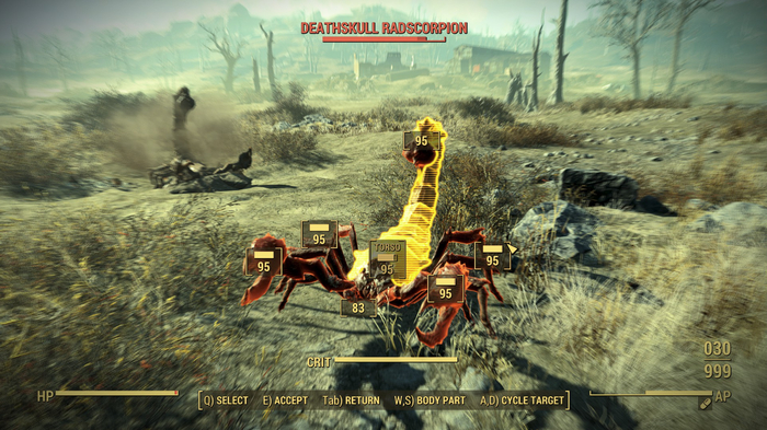 ������� VATS � �������� �� ��� ����������, ���� � Fallout 3 �� ������� �����