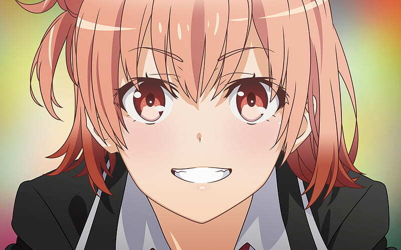 Yui Yuigahama (You're such an idiot, Hachiman) - Yuigahama Yui, Anime art, Oregairu, Anime, Waifu, Iron, GIF