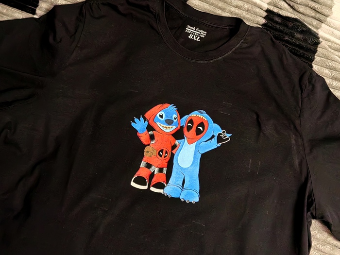 Немного видны следы от креплений, но глажка эту проблему решила.