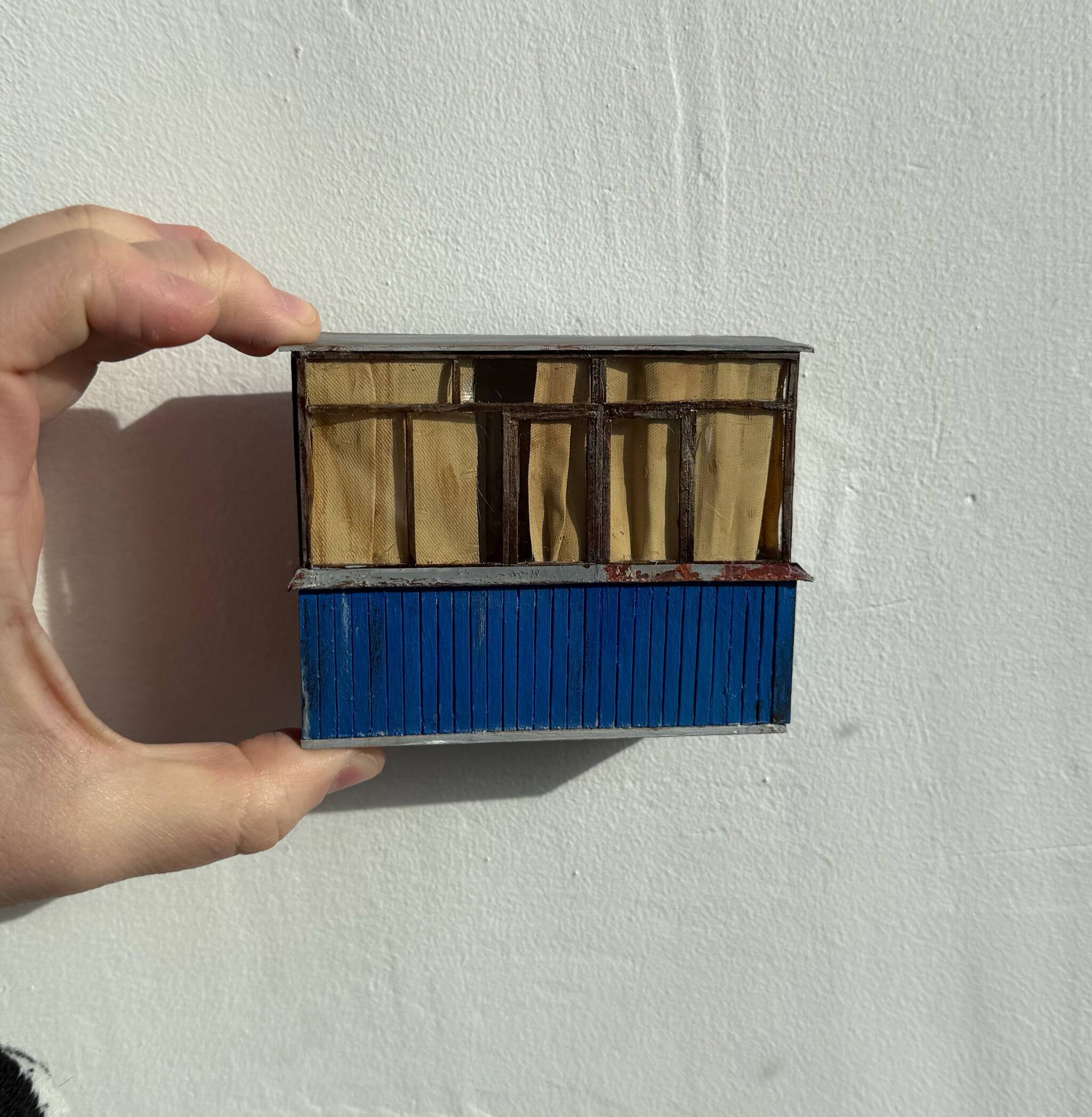 Another balcony) - My, Miniature, Needlework without process, Painting miniatures, Longpost